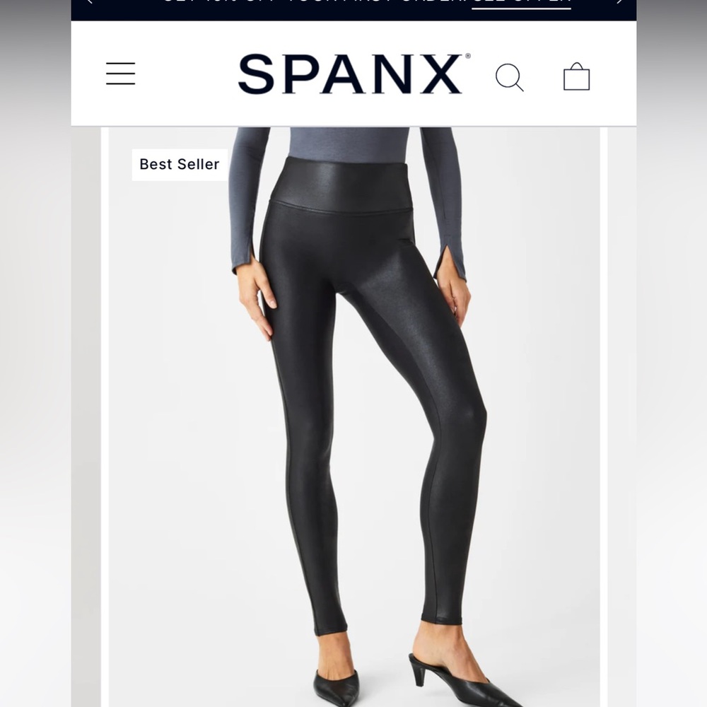 SPANX faux leather legging
